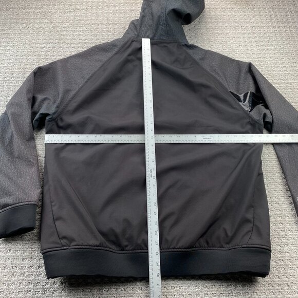 FOX Hooded Jacket Windbreaker Full Zip Men XXL Gray Black FOXTECH Scuba Hood - Picture 10 of 12